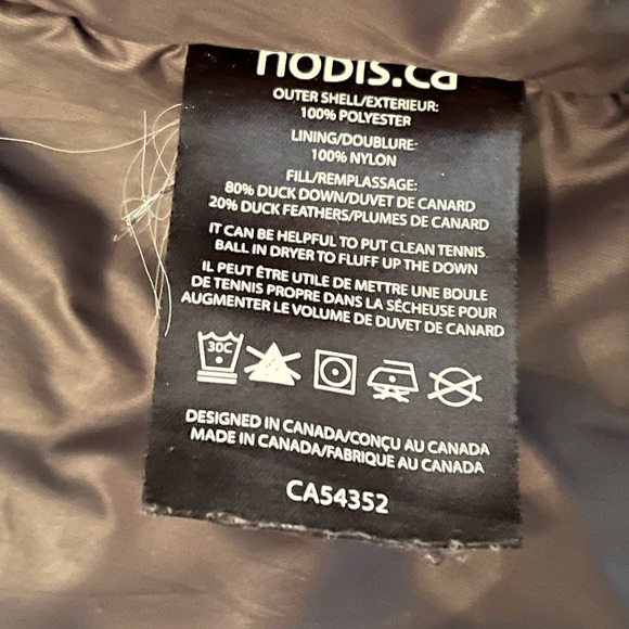 Nobis Tula black XS women’s down parka - Picture 2 of 10